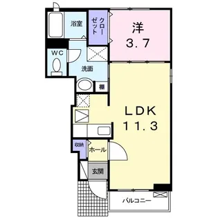 ビオラ【1階】の間取り