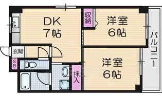 リビングアメニティK&T【4階】の間取り