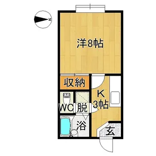 イーストキャッスル【2階】の間取り