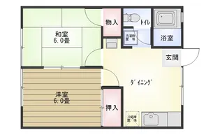 ホワイトハイツ【1階】の間取り