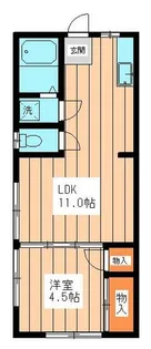 セザン寿ハイツ【1階】の間取り