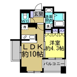 カネヒビル【4階】の間取り