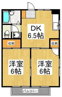 ロイヤルハイツB棟【2階】の間取り