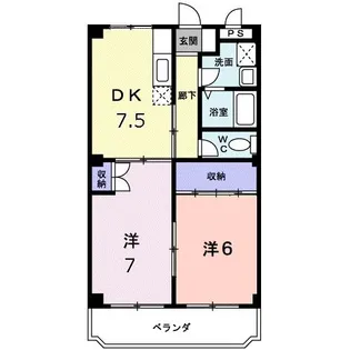 マリッチ柴田【1階】の間取り