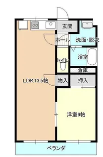 ライフステージ北山形【2階】の間取り