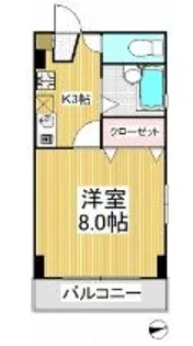 カーサフローラ【2階】の間取り