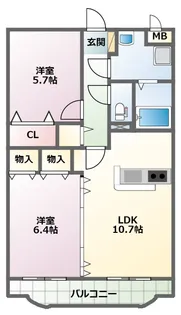 Y&M イマージュ【2階】の間取り