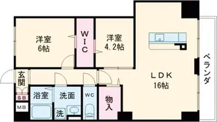 PLACIDES【5階】の間取り