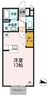サンローズコートII【1階】の間取り
