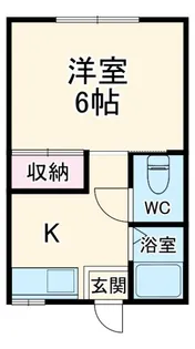 仲居ハイツI【2階】の間取り