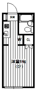 ルベール東小金井【1階】の間取り