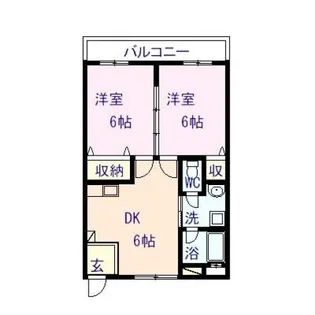 ガナドール安東【3階】の間取り