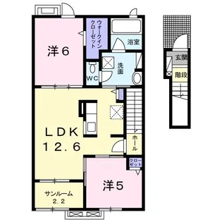 シュエット【2階】の間取り
