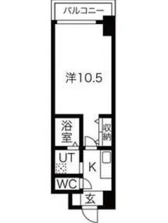 ラ・フォーレ東天満【5階】の間取り