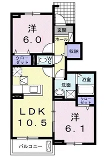 アイランドヒルズアミビヨンド【1階】の間取り
