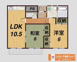 翔ハイツ【1階】の間取り