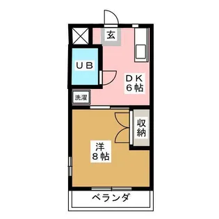 サンスクエア【2階】の間取り