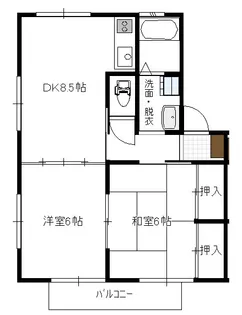 セピアコート【1階】の間取り