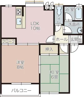 HBクオリス【2階】の間取り