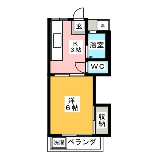 コーポサクマ【1階】の間取り