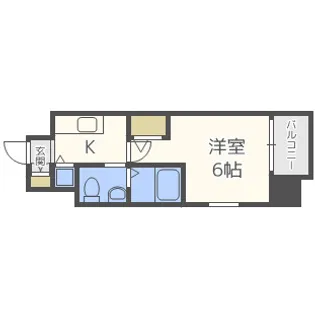 エスリード新大阪NORTH【12階】の間取り