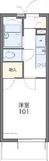 レオパレスグランディール【1階】の間取り