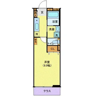 アリュール北仙台【1階】の間取り