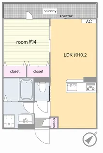 グランド カメル【3階】の間取り
