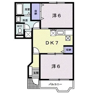 ヴィレッジ諏訪【1階】の間取り
