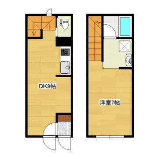 米wishII(マイウィッシュ2)【1階】の間取り