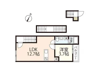 1LDKの間取り画像
