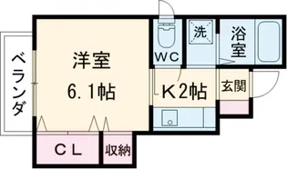 コーポ・フジ【1階】の間取り