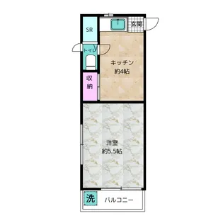 河野ビル【3階】の間取り