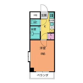 ラ・メゾン・メルヴェイユ【4階】の間取り