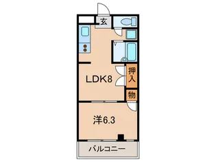 ラフォ-レ AOKI【3階】の間取り