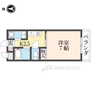 サニーウェル新石切【2階】の間取り