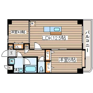 カーサ壱番館【3階】の間取り