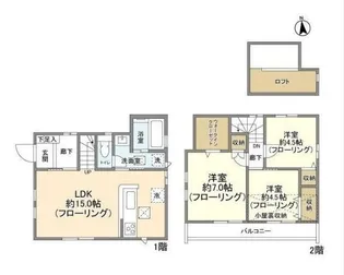 東京都杉並区宮前1【一戸建】の間取り