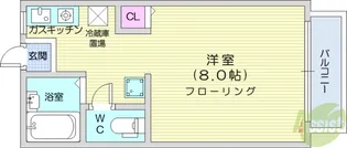 グランデュールパピヨンA棟【2階】の間取り