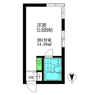 ホワイトハイツ白山【2階】の間取り