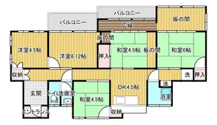 福岡県久留米市国分町【一戸建】の間取り