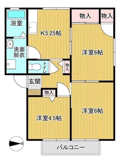 ニューライフせとうち【2階】の間取り
