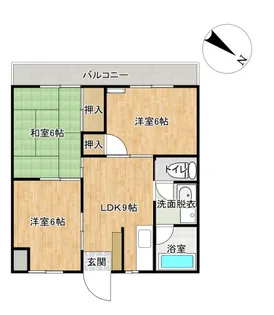 ロイヤルパークサイド【1階】の間取り