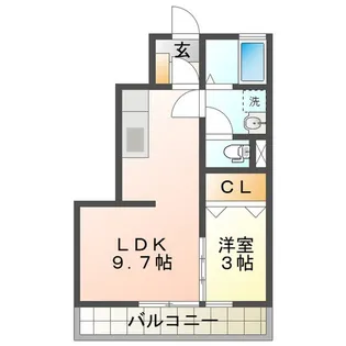 サウンドフェザー【1階】の間取り