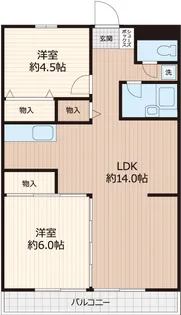 ルレーブ見川III【3階】の間取り
