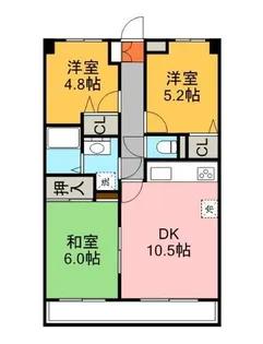 ケイエル市川【2階】の間取り