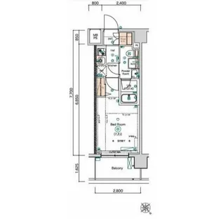SQUARE CITY TSURUMIICHIBA(スクエアシティ鶴見【5階】の間取り