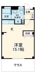 メイクスF棟【1階】の間取り