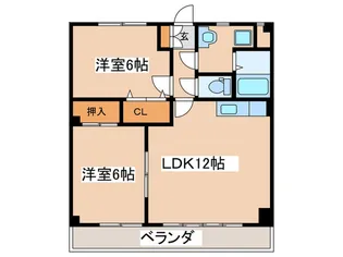 プリベールつるや【2階】の間取り