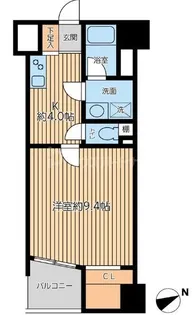 クリオ王子神谷弐番館【4階】の間取り